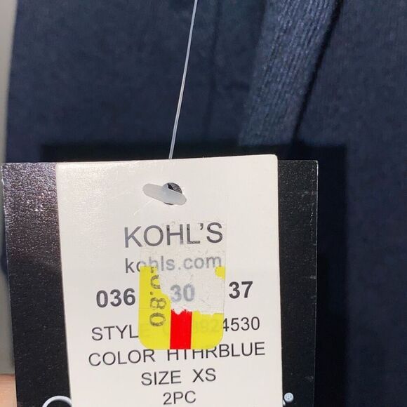 Cuddl Duds Women's Navy Blue Crew Neck High Low Pullover Sleep shirt Size XS NWT - Picture 9 of 9